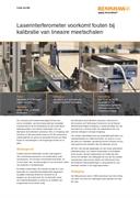 Laserinterferometer voorkomt fouten bij kalibratie van lineaire meetschalen